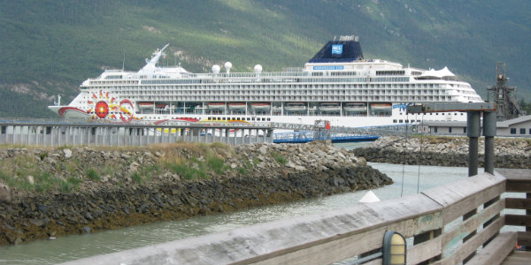 Skagway is one of the most popular stops for Alaskan cruise ships.