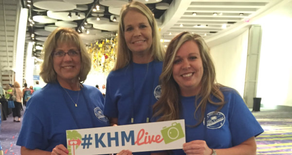 KHM Travel Agents set up a booth Saturday morning to welcome our agents to the event.