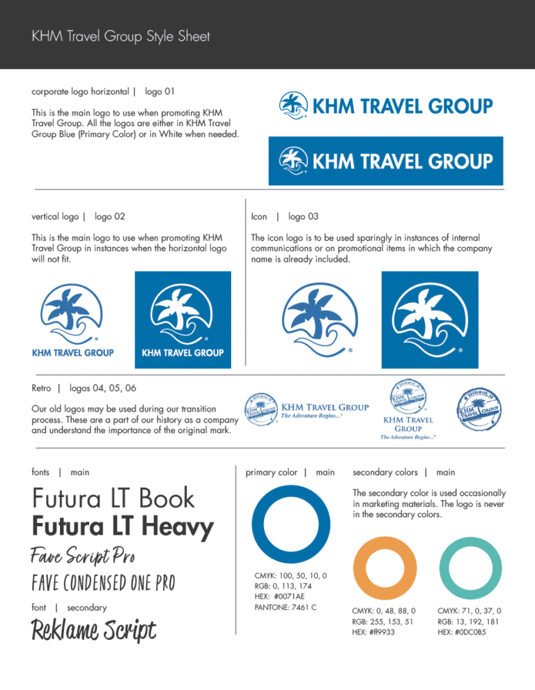 KHM Travel Group Brand Guidelines