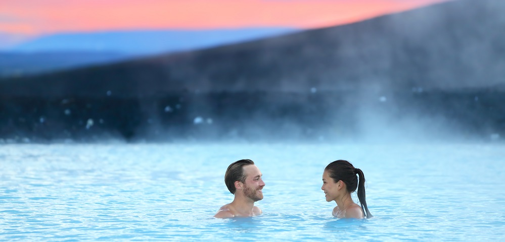 Iceland Hot Spring Geothermal Spa Romantic Couple