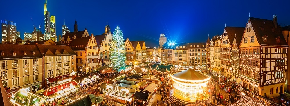 Christmas Market In Frankfurt on a River Cruise 
