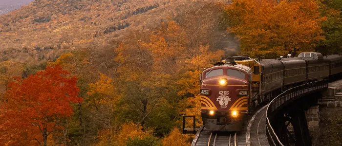 2021 Train Travel New Hampshire Fall