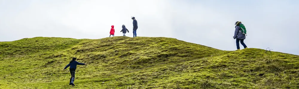 Hiking Family