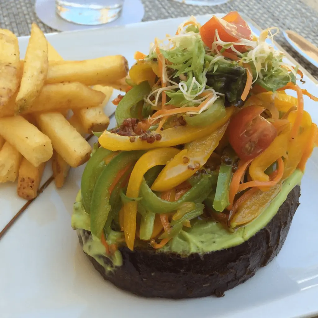 veggie sandwich at Grand Velas
