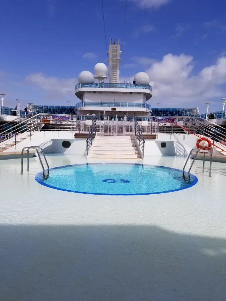 Top deck on Regal Princess