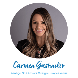 Carmen Gashnikov, Strategic Host Account Manager, Europe Express