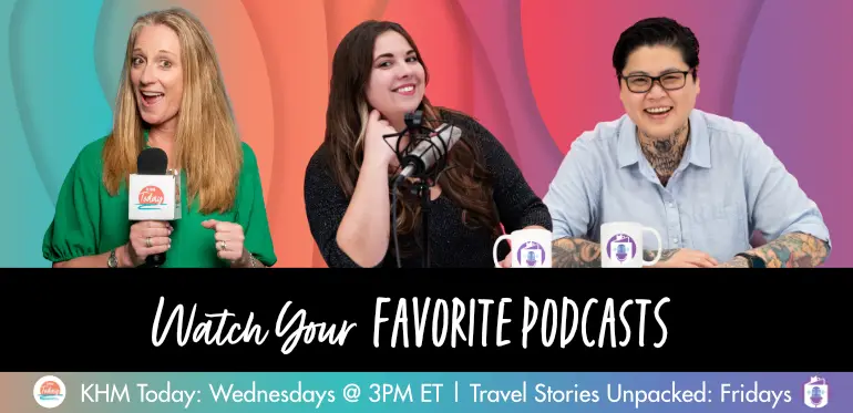 Watch your favorite podcasts: KHM Today and Travel Stories Unpacked