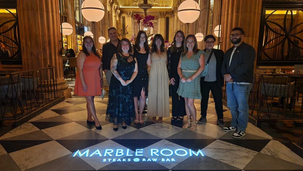 Marketing team dinner